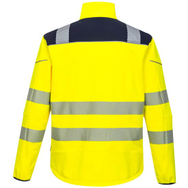 Portwest PW3 softshelljakke, Hi-Vis Gul/Mørk Marine, 2XL