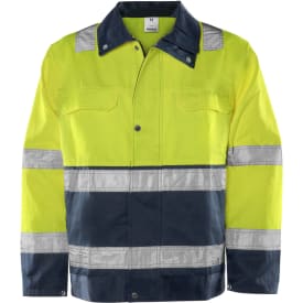 Fristads arbejdsjakke, Hi-Vis gul/marine, L