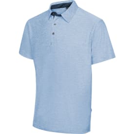 Pitch Stone polo T-shirt, Light blue melange, L