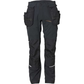 Kansas Evolve håndværkerbukser med 4-vejs stretch, sort, str. C154