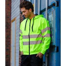 YOU Aalborg hættetrøje, Hi-Vis Gul, 3XL