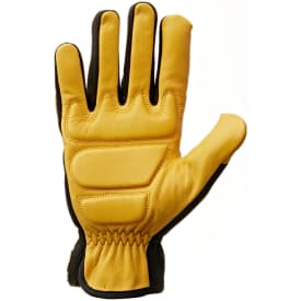 Kramp vibrationsdæmpende handsker, Sort/Gul, 10/XL