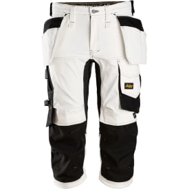 Snickers AllroundWork håndværkerknickers 6142, Hvid/Sort, 96