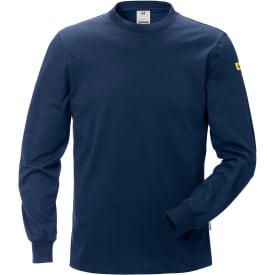 Fristads ESD langærmet T-shirt 7082, Mørk Marine, M