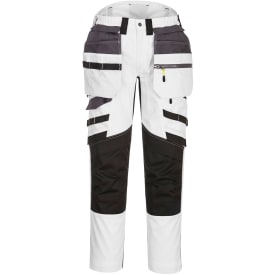 Portwest DX4 håndværkerbukser full stretch, Hvid/Grå, 48