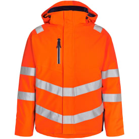 Engel Safety vinterjakke, Orange/Blue Ink, 4XL