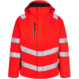 Engel Safety vinterjakke, Hi-vis Rød/Sort, 2XL
