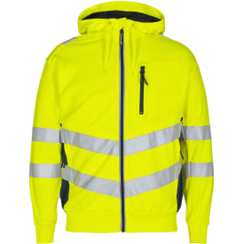 Engel Safety hættetrøje, Hi-Vis Gul/Blue Ink, M