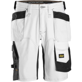Snickers AllroundWork håndværkershorts 6151, White/black, 58