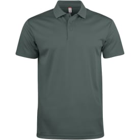 Clique Basic Active  polo T-shirt, Pistol Grå, XL