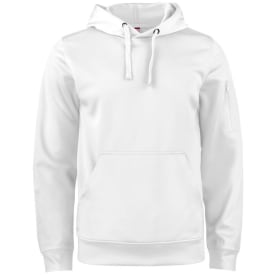 Clique Basic Active unisex hættetrøje, Hvid, 3XL