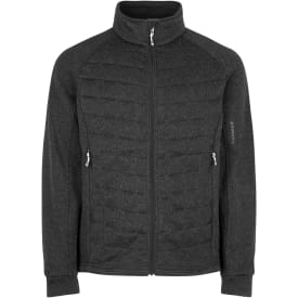 ID quiltet fleecejakke, Grafitgrå Melange, L