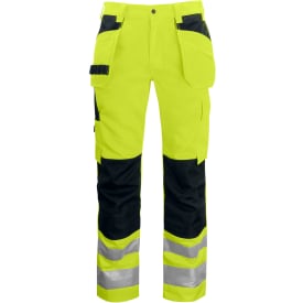 ProJob håndværkerbukser 6531, Hi-vis Gul/Sort, C48