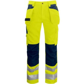ProJob håndværkerbukser 6531, Hi-Vis Gul/Navy, C64