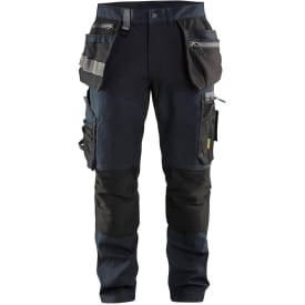 Blåkläder Workwear 1599 arbeidsbukse med 4-veis stretch, marineblå/sort, str. D108