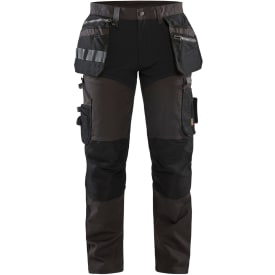 Blåkläder Workwear 1599 håndværkerbukser med 4-vejs stretch, mørkegrå/sort, str. D112