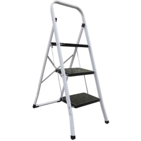 Spirella stige 3 trinn i stål stålramme hvit/svart