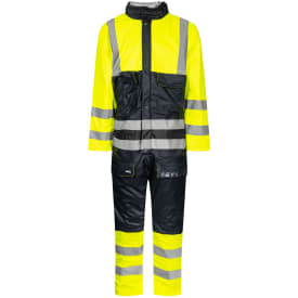 Lyngsøe Multinorm PU termokedeldragt, Hi-vis Gul/Marine, 3XL