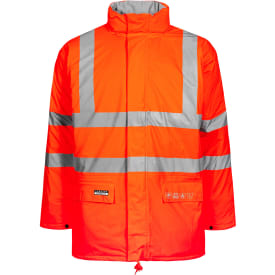 Lyngsøe Multinorm PU vinterjakke, Hi-vis Orange, 3XL