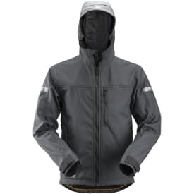 Snickers AllroundWork softshelljakke 1229, Stålgrå/Sort, XS