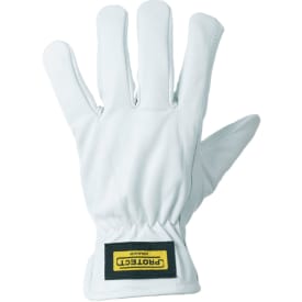 Kramp 3.007 arbejdshandsker i gedeskind, Hvid, 9/L