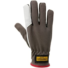 Kramp 3.011 skærehæmmende handsker Cut B, Hvid/Grå, 12/3XL