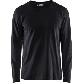 Blåkläder Workwear 35001 långärmad t-shirt, svart, st XS