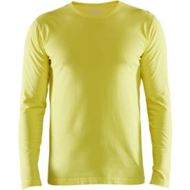Blåkläder Workwear 35001 langermet t-skjorte, Hi-Vis gul, str. 4XL