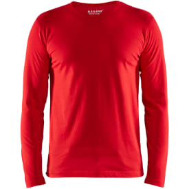 Blåkläder Workwear 35001 langærmet t-shirt, rød, str. 4XL