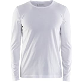 Blåkläder Workwear 35001 langærmet t-shirt, hvid, str. 2XL