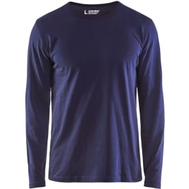 Blåkläder Workwear 35001 långärmad t-shirt, marinblå, st M