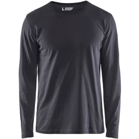 Blåkläder Workwear 35001 langermet t-skjorte, grå, str. S