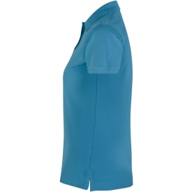 ID dame Pique Polo T-shirt med stretch, Turkis, 3XL