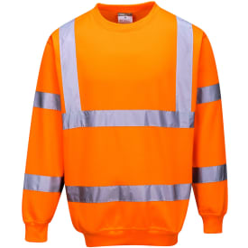 Portwest sweatshirt, Hi-vis Orange, S