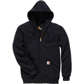 Carhartt Midweight hoodie med dragkedja, svart, st 2XL