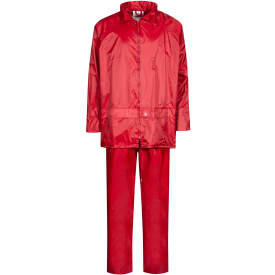 Lyngsøe Nylon regnsett, rød, str. 2XL