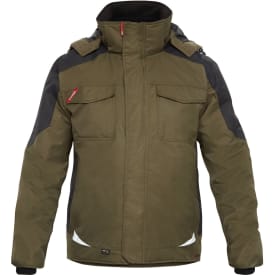 FE Engel Galaxy vinterjakke, mørkegrøn/sort, str. 6XL