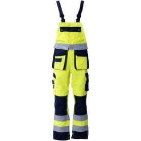 Ocean Thor arbejdsoveralls, Hi-vis Gul/Marine, M