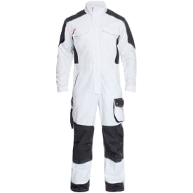 Engel Galaxy kedeldragt, Hvid/Antracitgrå, 4XL