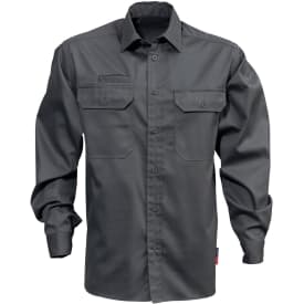 Kansas arbejdsskjorte, Mørkegrå, 2XL