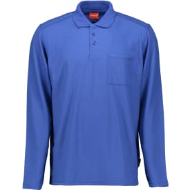 Kansas Match langærmet Polo T-shirt, Blå, M