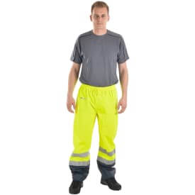 Ocean Comfort Light regnbukser, Hi-Vis gul/marine, 3XL
