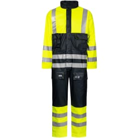Lyngsøe PU vinterkedeldragt, Hi-Vis gul/marine, 3XL