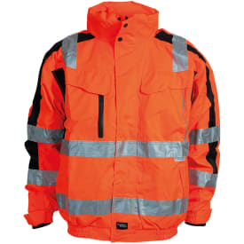 ELKA Visible Xtreme 2-i-1 pilotjakke, Hi-Vis Orange/Sort, 3XL