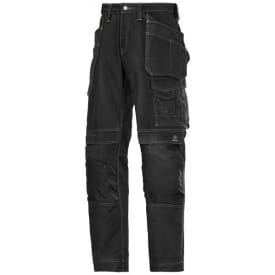 Snickers Håndværkerbukser Comfort Cotton 3215, Sort, 200
