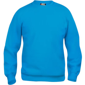 Clique Basic Roundneck sweatshirt, turkis, str. 2XL
