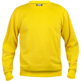 Clique Basic Roundneck sweatshirt, gul, str. 2XL