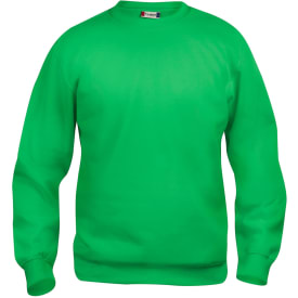 Clique Basic Roundneck sweatshirt, æblegrøn, str. XS