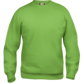 Clique Basic Roundneck sweatshirt, lysegrøn, str. XS