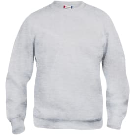 Clique Basic Roundneck collegetröja, ljusgrå, st 3XL